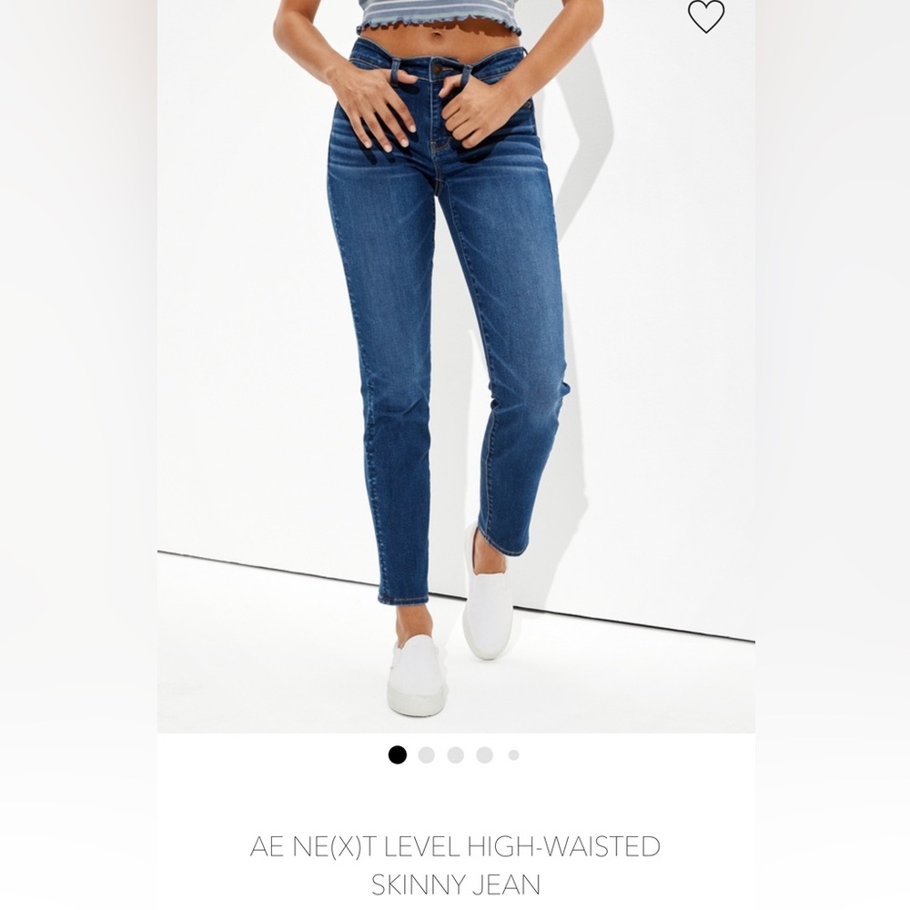 American Eagle Hi Rise Skinny Jean Size 10 X long
